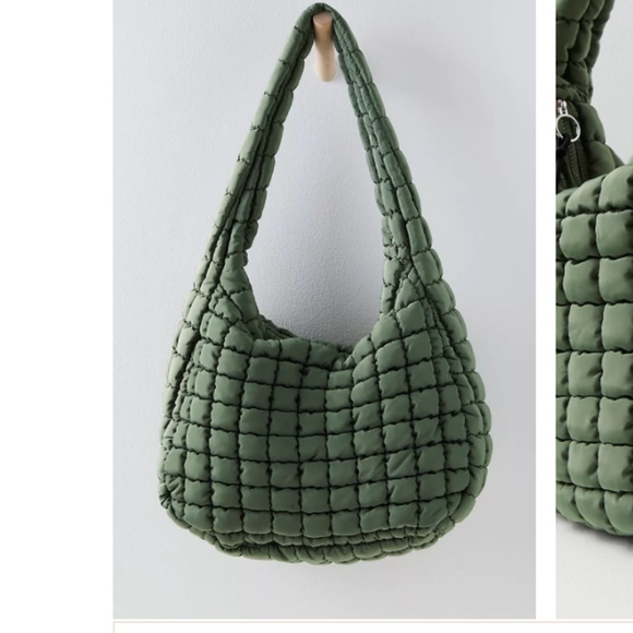 Free People Movement Quilted Carryall Bag in Army - Picture 4 of 11